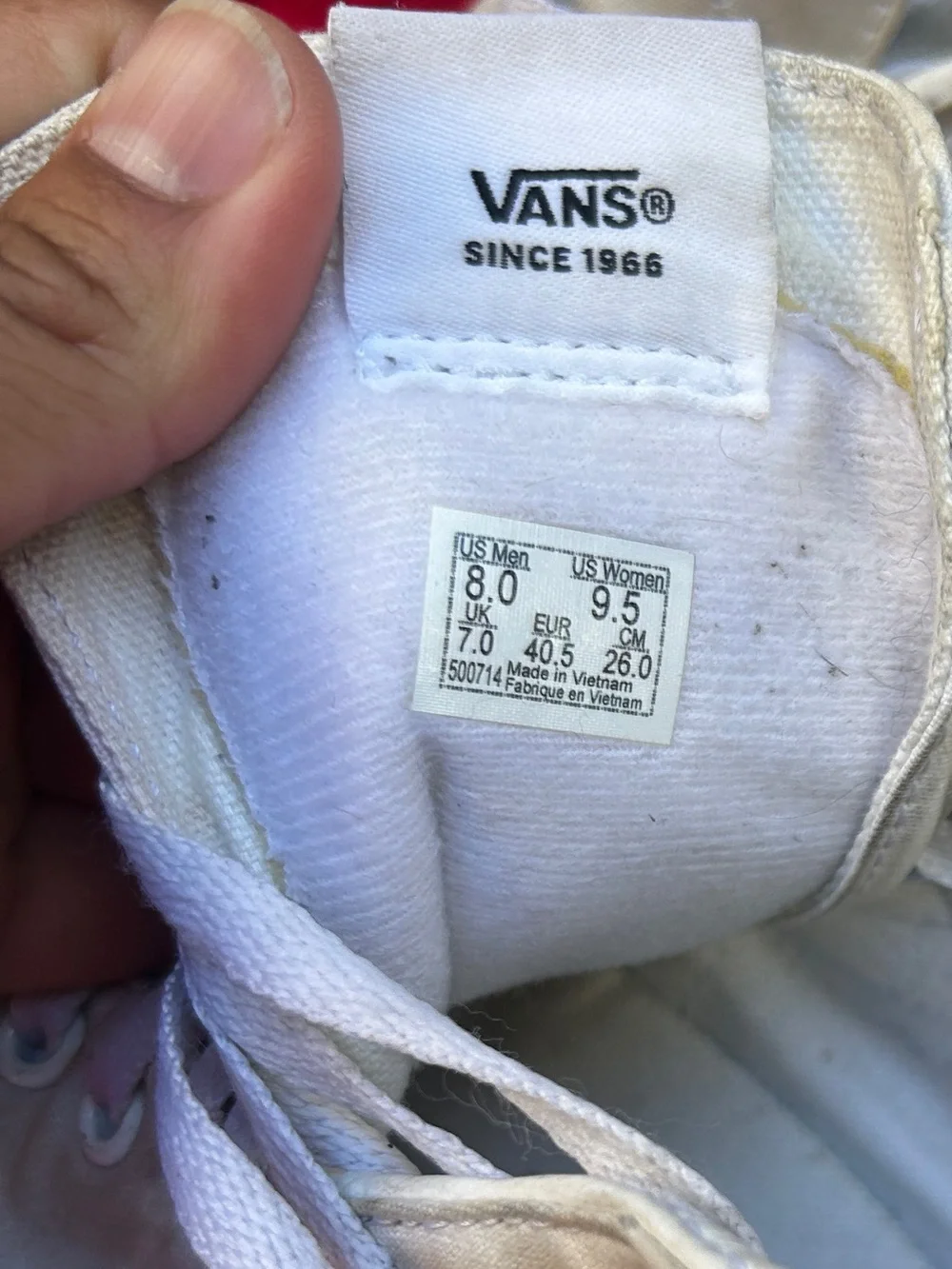 Vans White High-Top Sneakers